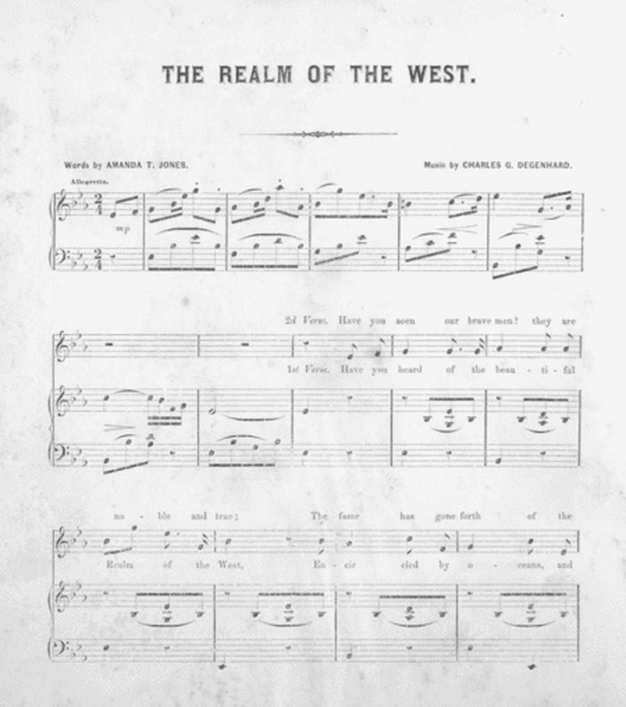 The Realm of the West. Song and Chorus