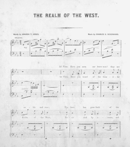 The Realm of the West. Song and Chorus