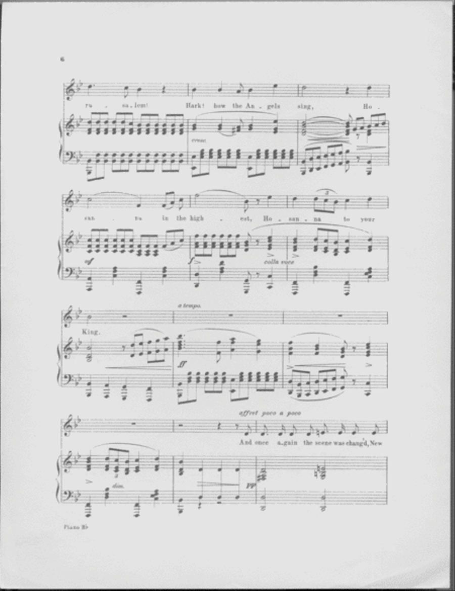 The Holy City. Song With Organ Accompaniment Voice scores gallery preview page 6