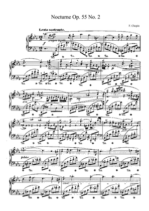 Chopin Nocturne Op. 55 No. 2 in Eb Major