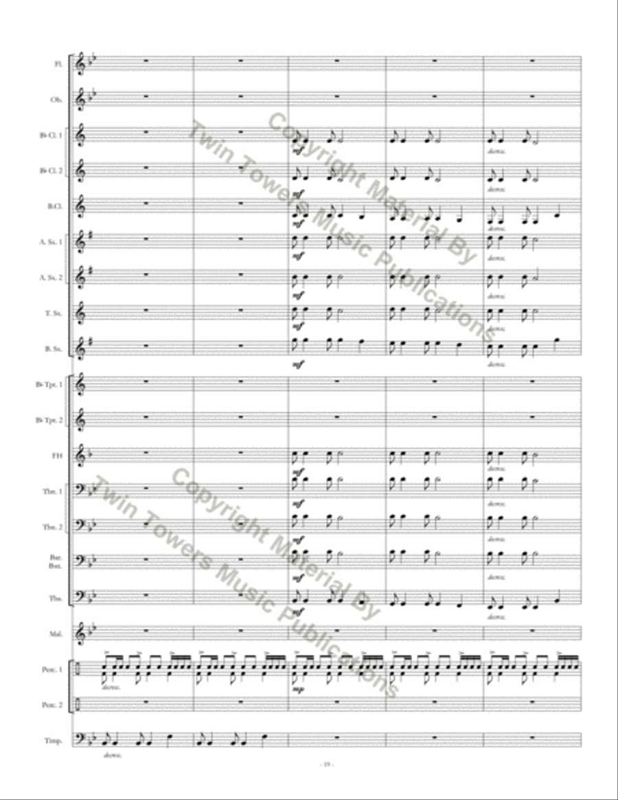 Soaring Eagles Soaring Eagles Concert Band scores gallery preview page 20