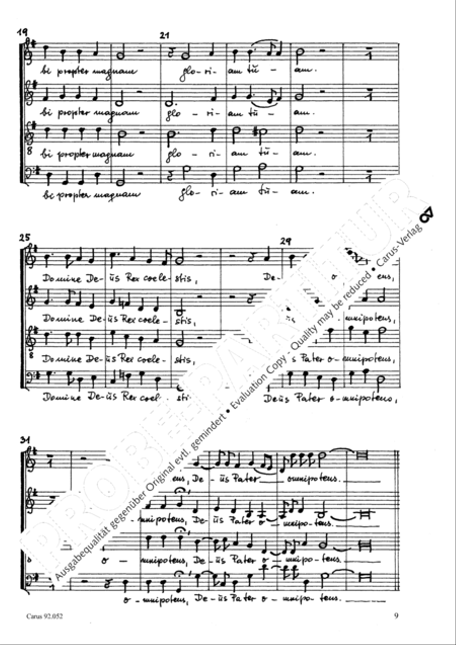 Missa canonica 4-Part scores gallery preview page 10