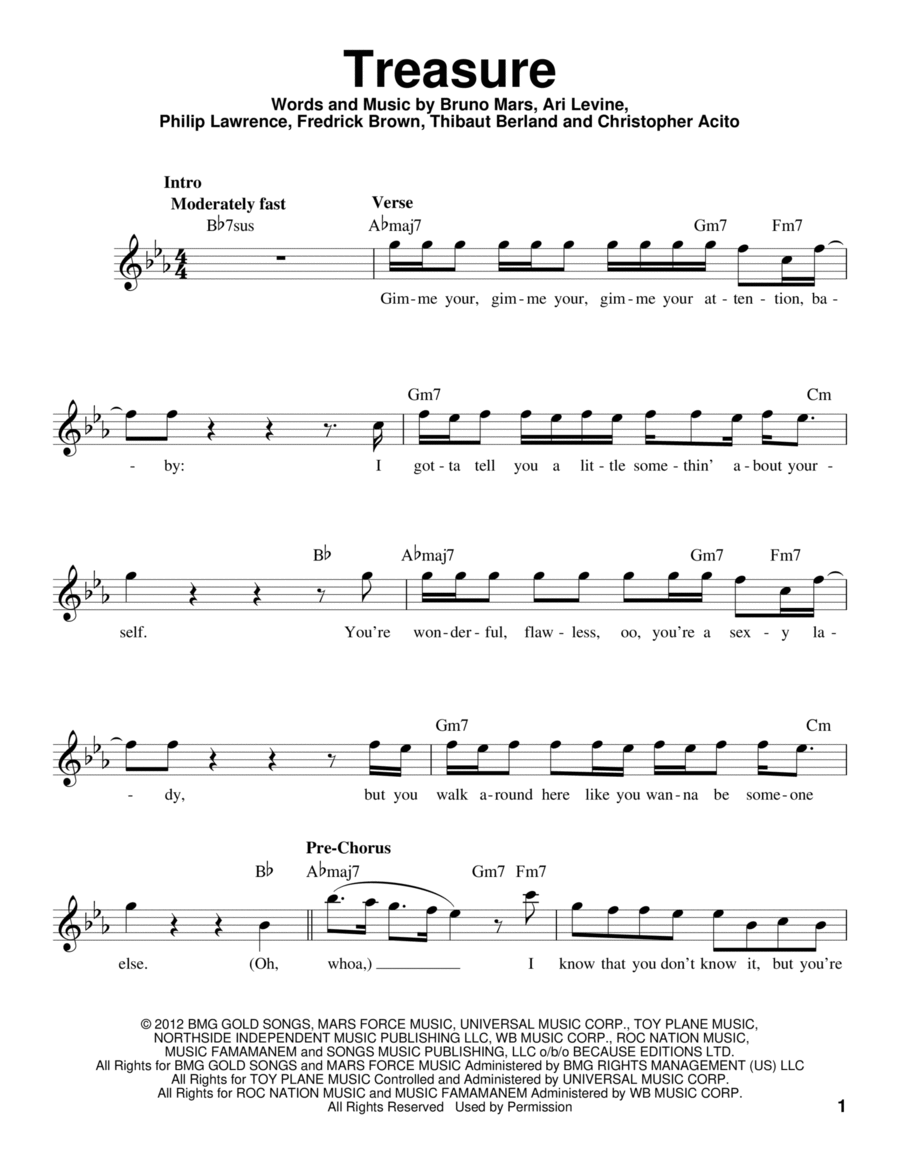 Treasure Voice scores gallery preview page 1