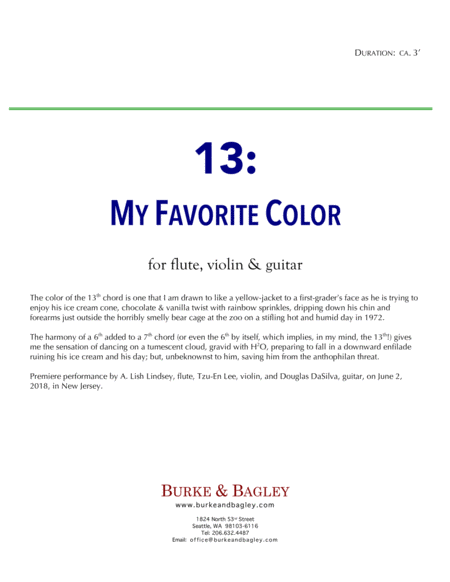 13: My Favorite Color image number null