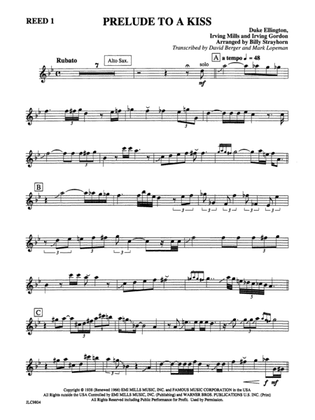 Prelude to a Kiss: E-flat Alto Saxophone