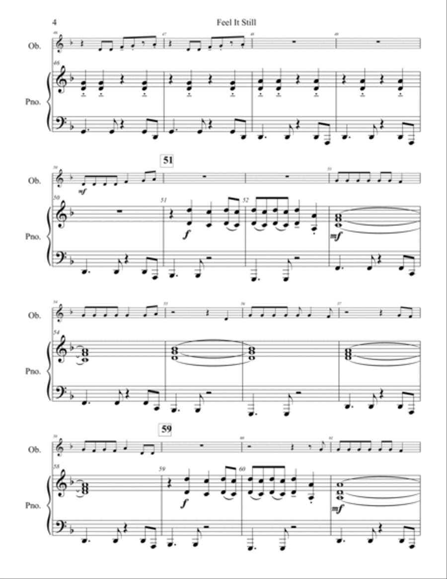 Feel It Still Piano scores gallery preview page 5