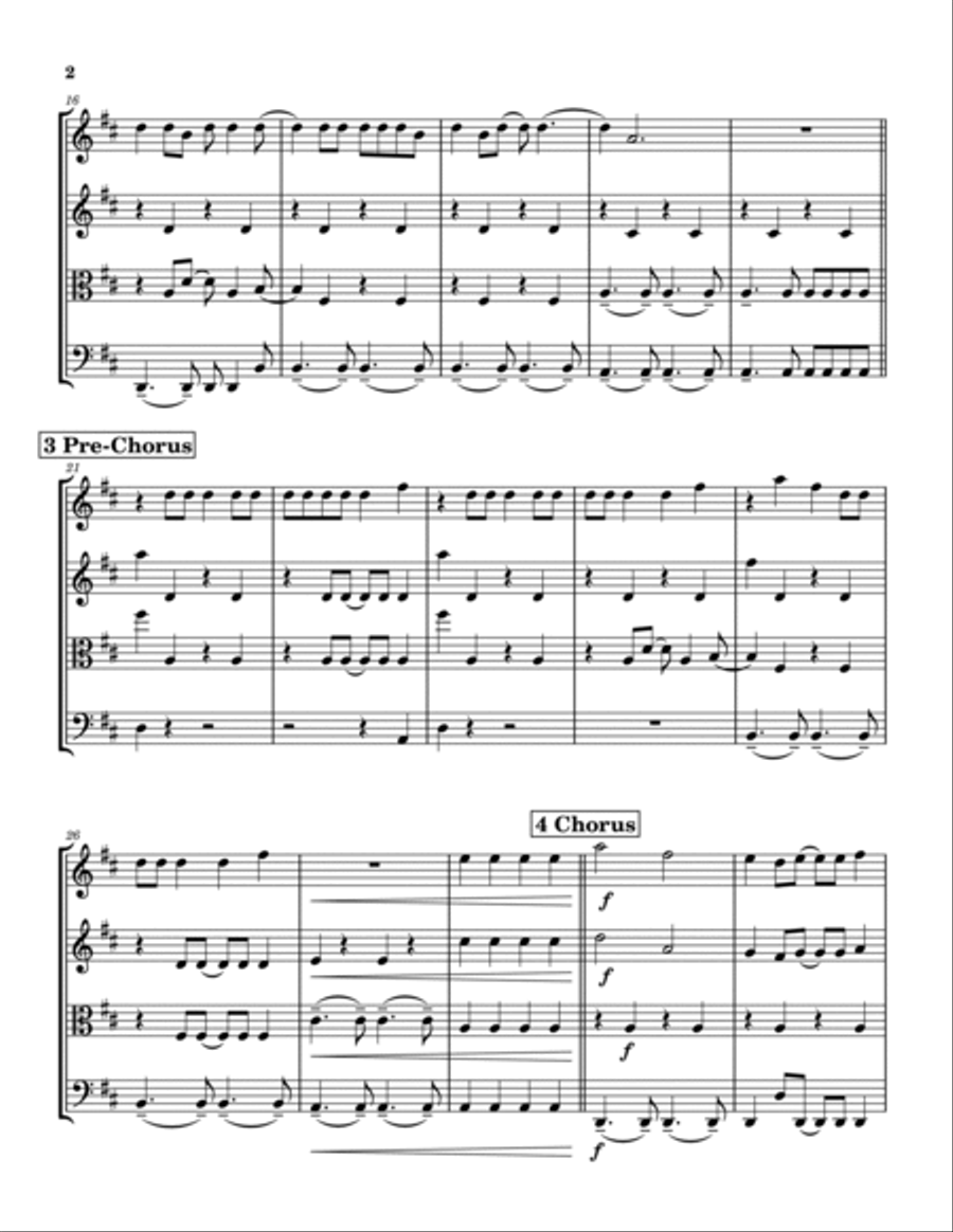 Paper Rings String Quartet scores gallery preview page 2