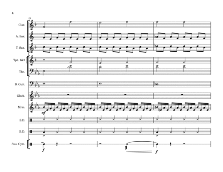 Paul's Dream Marching Band scores gallery preview page 4