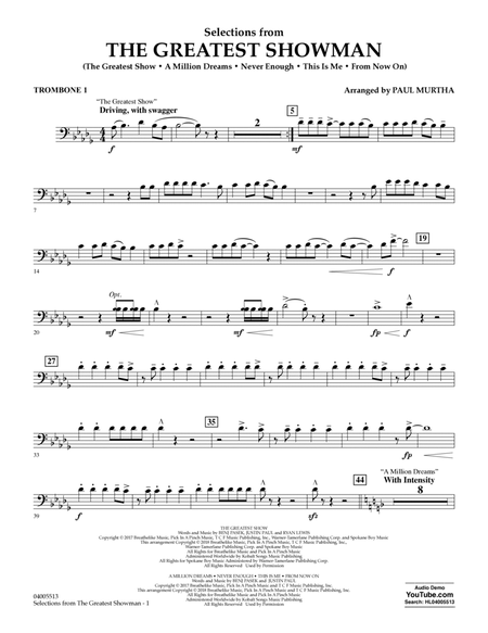 Selections from The Greatest Showman (arr. Paul Murtha) - Trombone 1