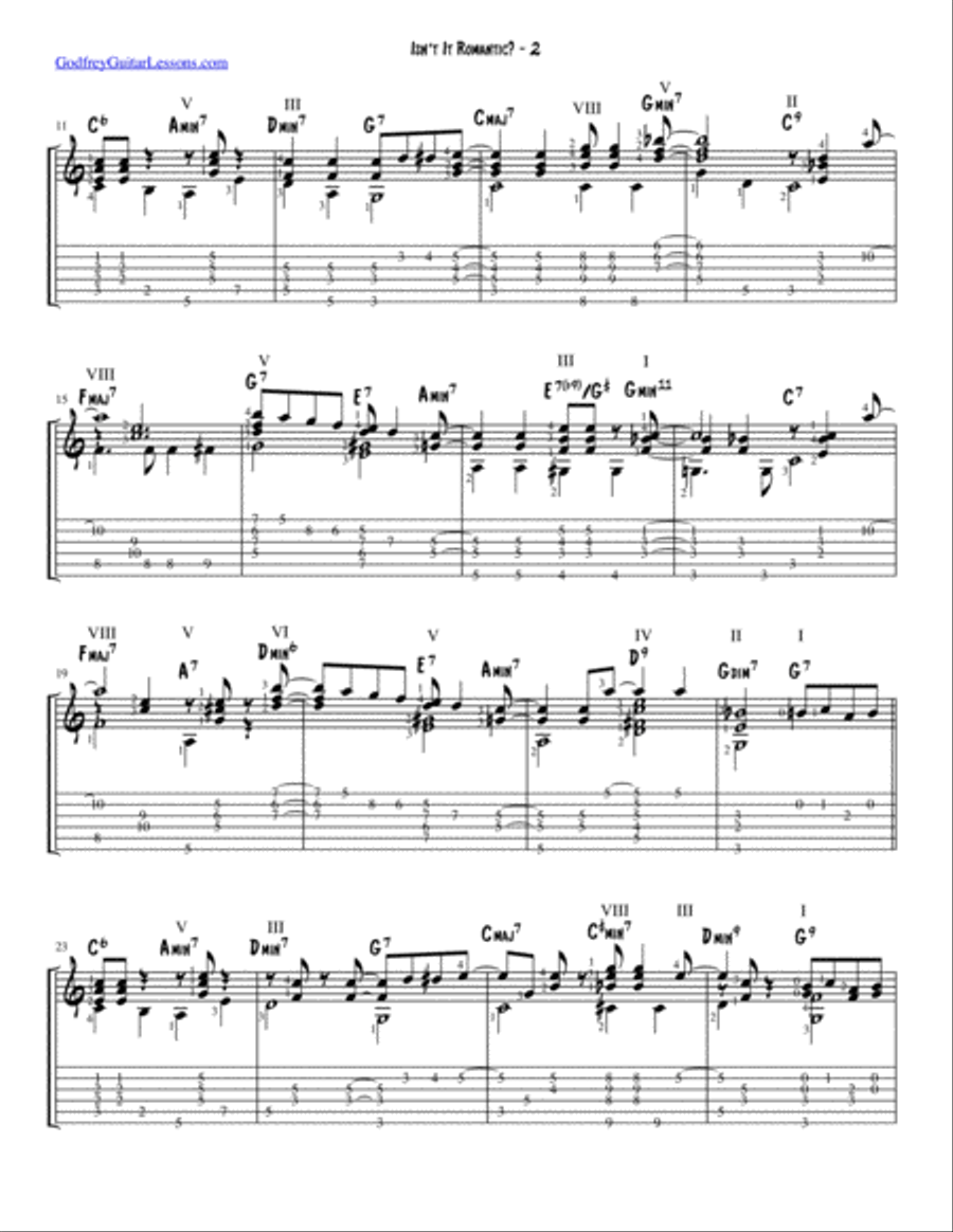 Isn't It Romantic? Electric Guitar scores gallery preview page 2