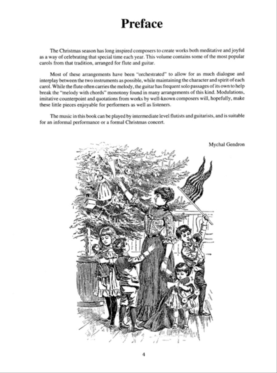 Christmas Carols for Flute & Guitar Flute scores gallery preview page 5