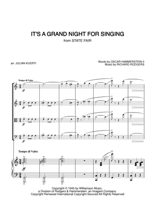 Book cover for It's A Grand Night For Singing
