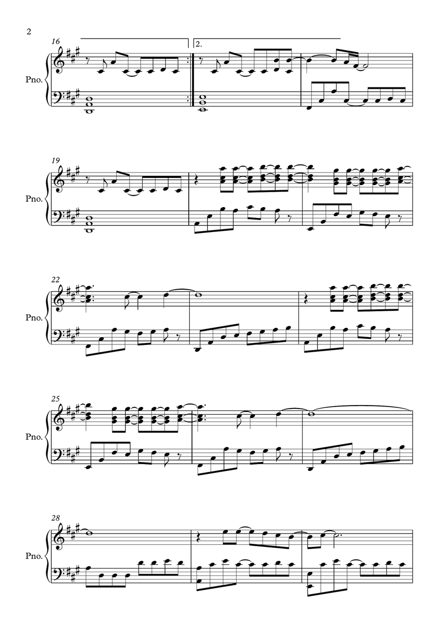 Love Like This Piano Solo scores gallery preview page 2