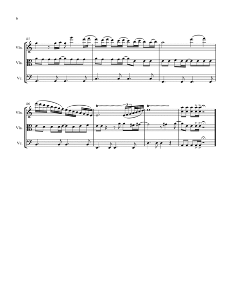 I Will Survive String Trio scores gallery preview page 6