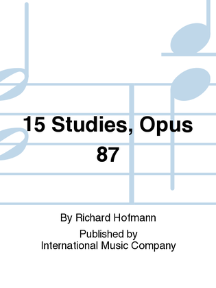Book cover for 15 Studies, Opus 87