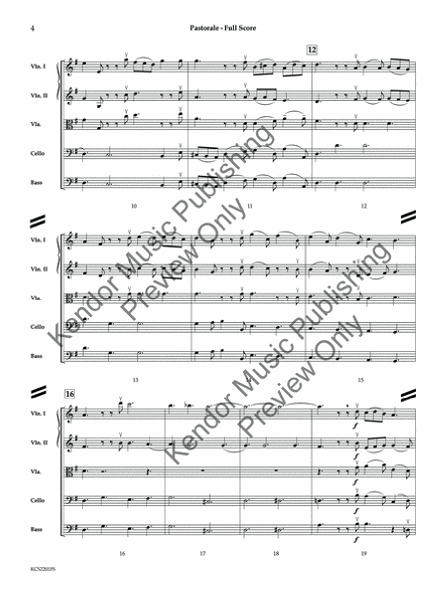 Pastorale (Score) Pastorale (Score) String Orchestra scores gallery preview page 5