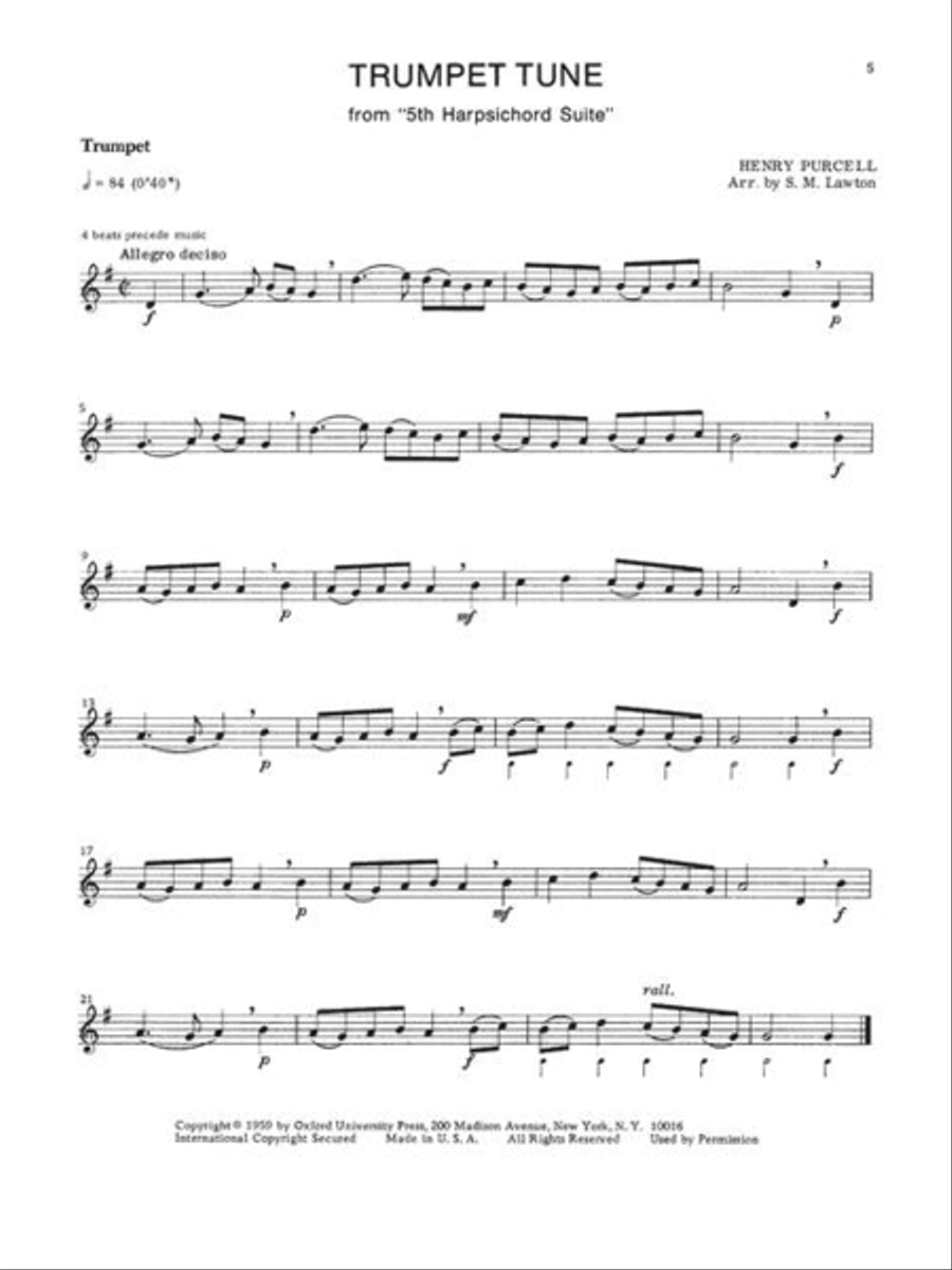 Beginning Trumpet Solos - Vol. 1 Trumpet Solo scores gallery preview page 6