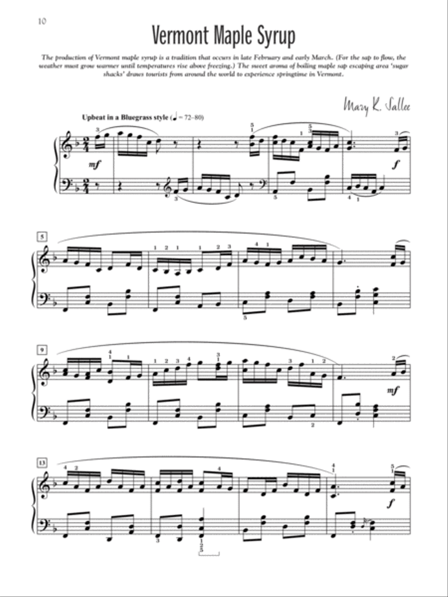 Scenes of Vermont Piano Solo scores gallery preview page 5