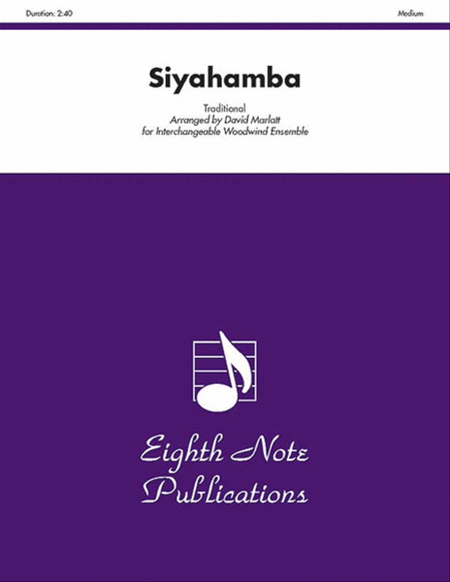 Siyahamba Siyahamba Woodwind Ensemble scores gallery preview page 1