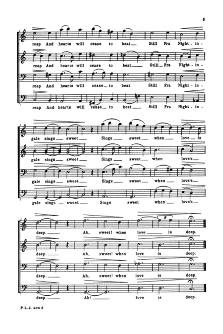 Two Songs from the 13th Century TTBB scores gallery preview page 6