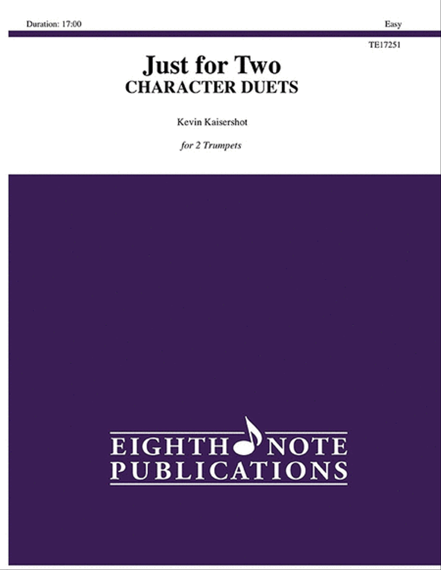 Book cover for Just for Two -- Character Duets