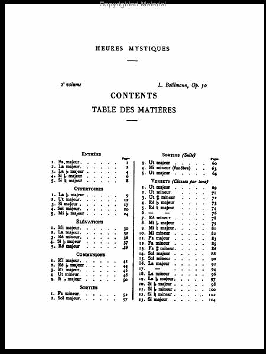 Heures Mystiques (Urtext) (Op. 30), Volume 2 Organ scores gallery preview page 3