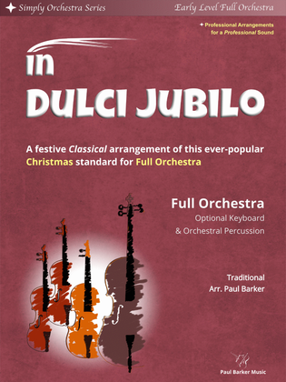 Book cover for In Dulci Jubilo (Full Orchestra)