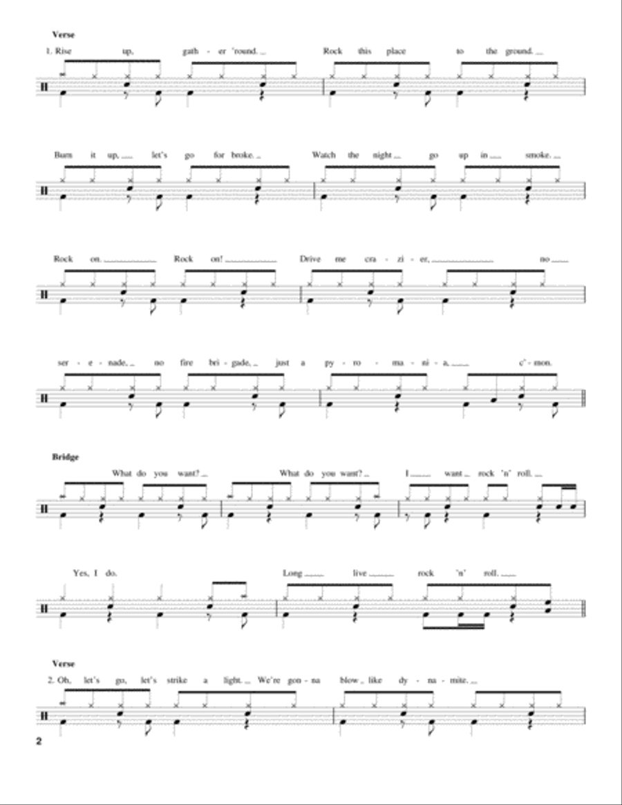 Rock Of Ages Drum Set scores gallery preview page 2
