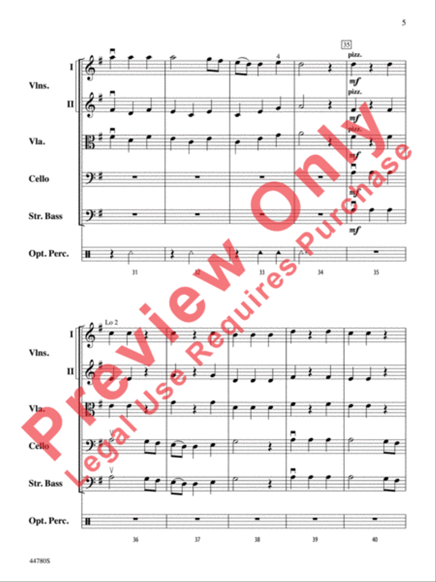 Medieval Dance String Orchestra scores gallery preview page 6