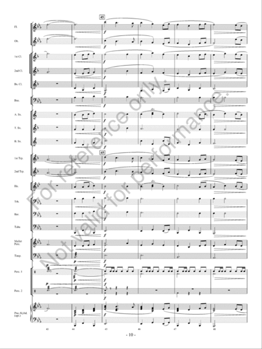 Captain Courageous Concert Band scores gallery preview page 11