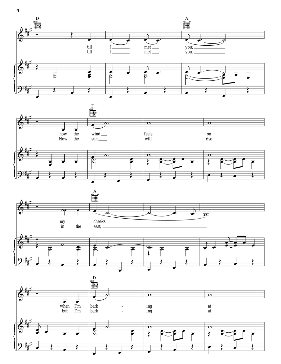Barking At The Moon Piano, Vocal, Guitar scores gallery preview page 4