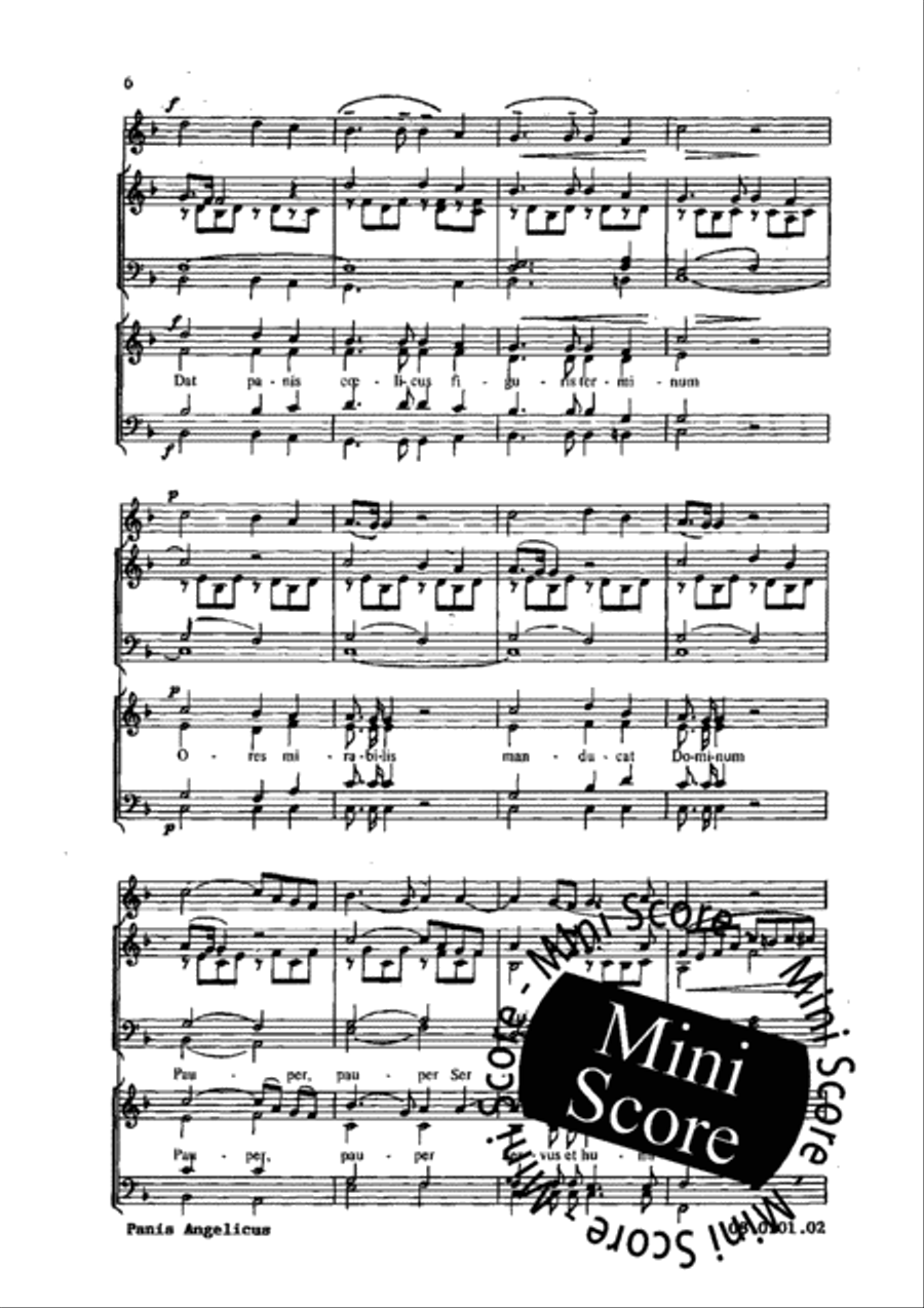 Ave Verum Corpus / Panis Angelicus 4-Part scores gallery preview page 8
