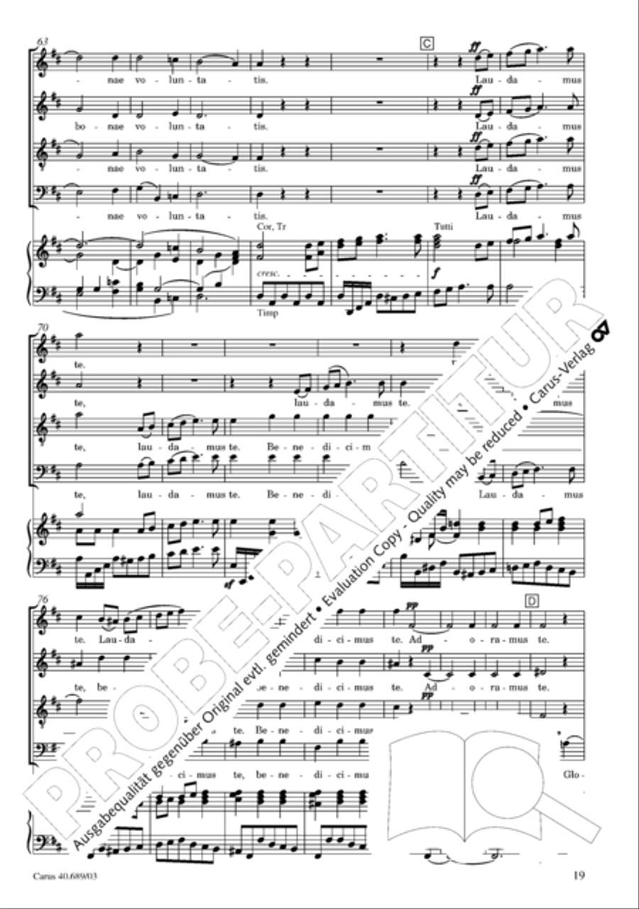 Missa solemnis Missa solemnis 4-Part scores gallery preview page 20