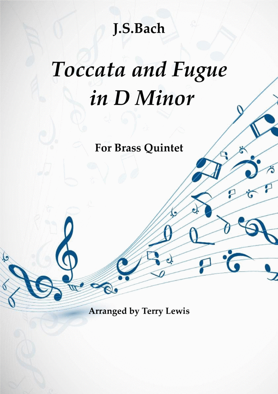 Toccata and Fugue in D minor for Brass quintet Brass Quintet scores gallery preview page 1
