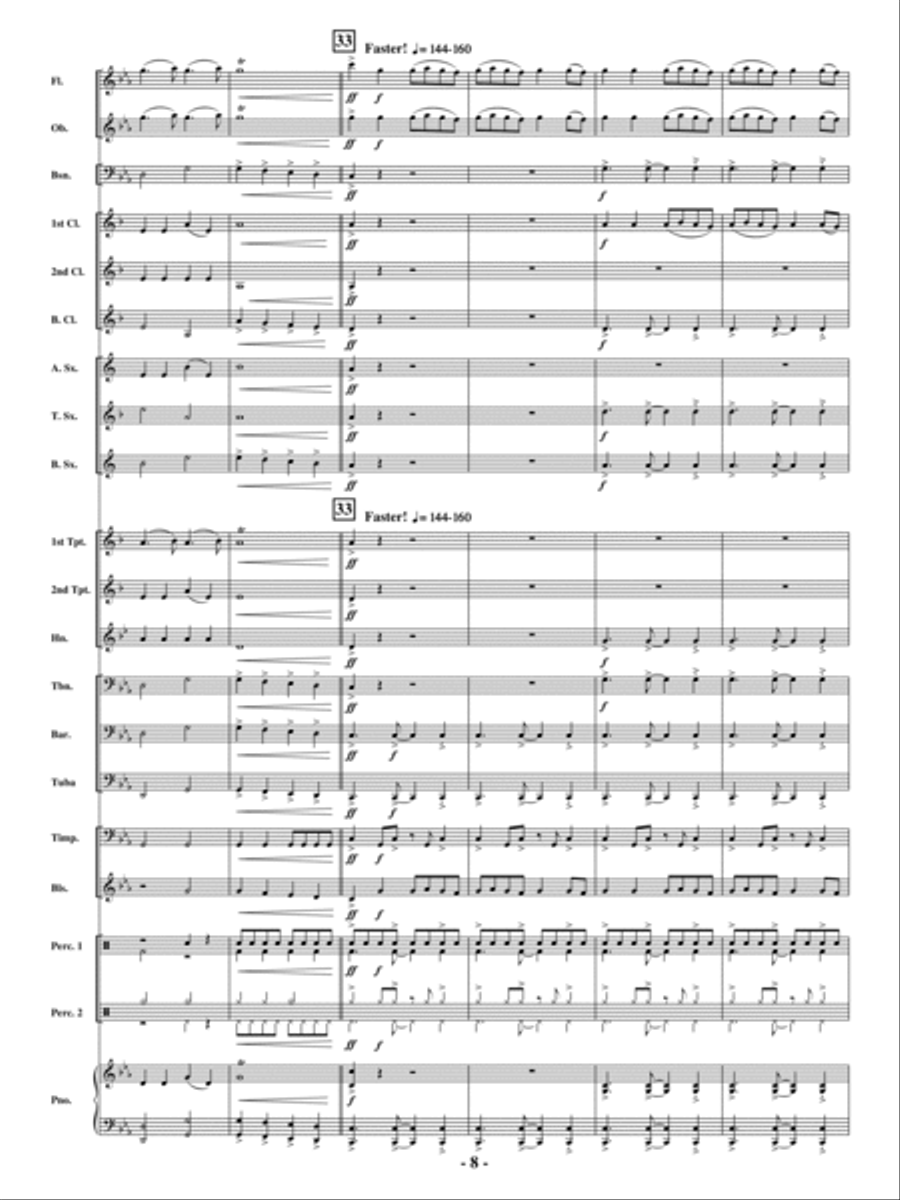 Hanukkah Dance (Sevivon) Concert Band scores gallery preview page 7