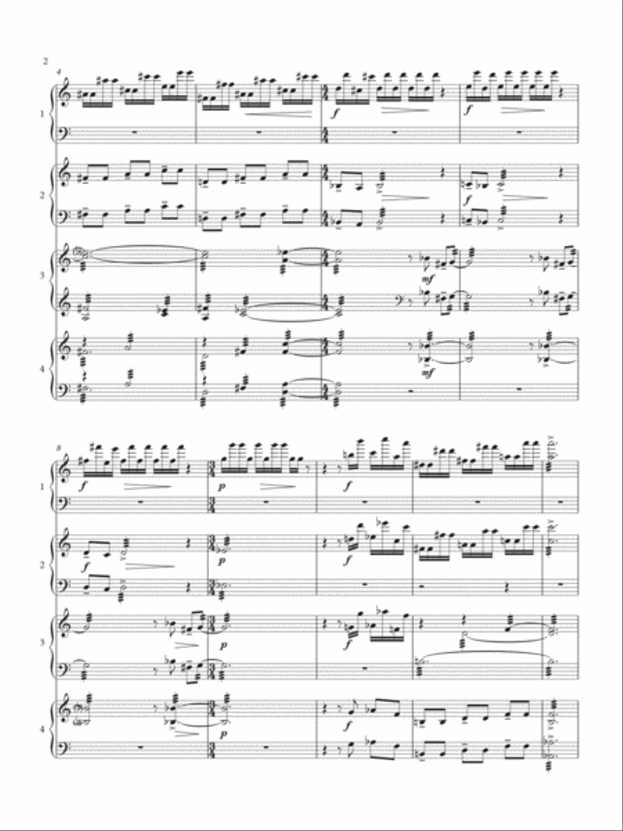 [Carlsen] Nach Bach Percussion Ensemble scores gallery preview page 6