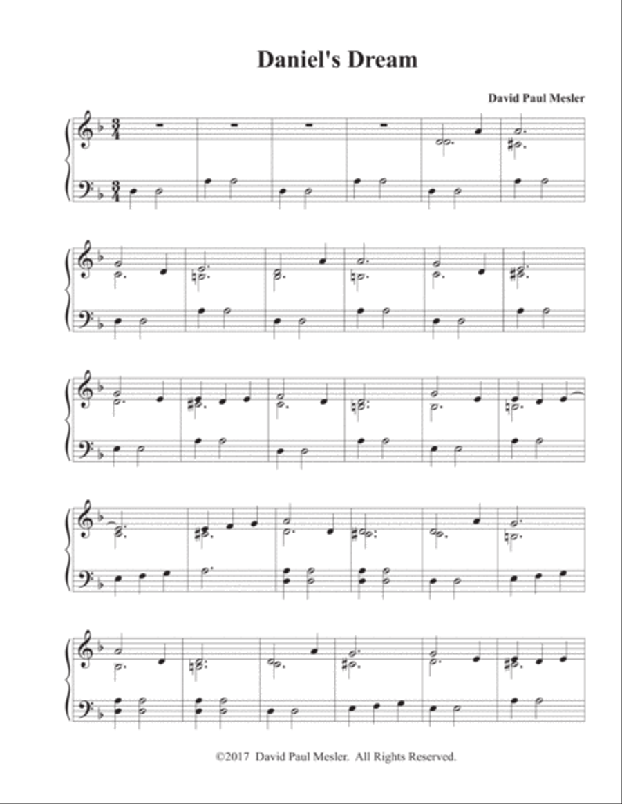 Daniel's Dream -- Version 2 Piano Method scores gallery preview page 2