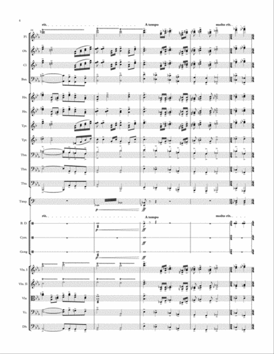 Canadian Fanfare Full Orchestra scores gallery preview page 4