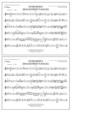 Book cover for Everybody (Backstreet's Back) (arr. Tom Wallace) - F Horn