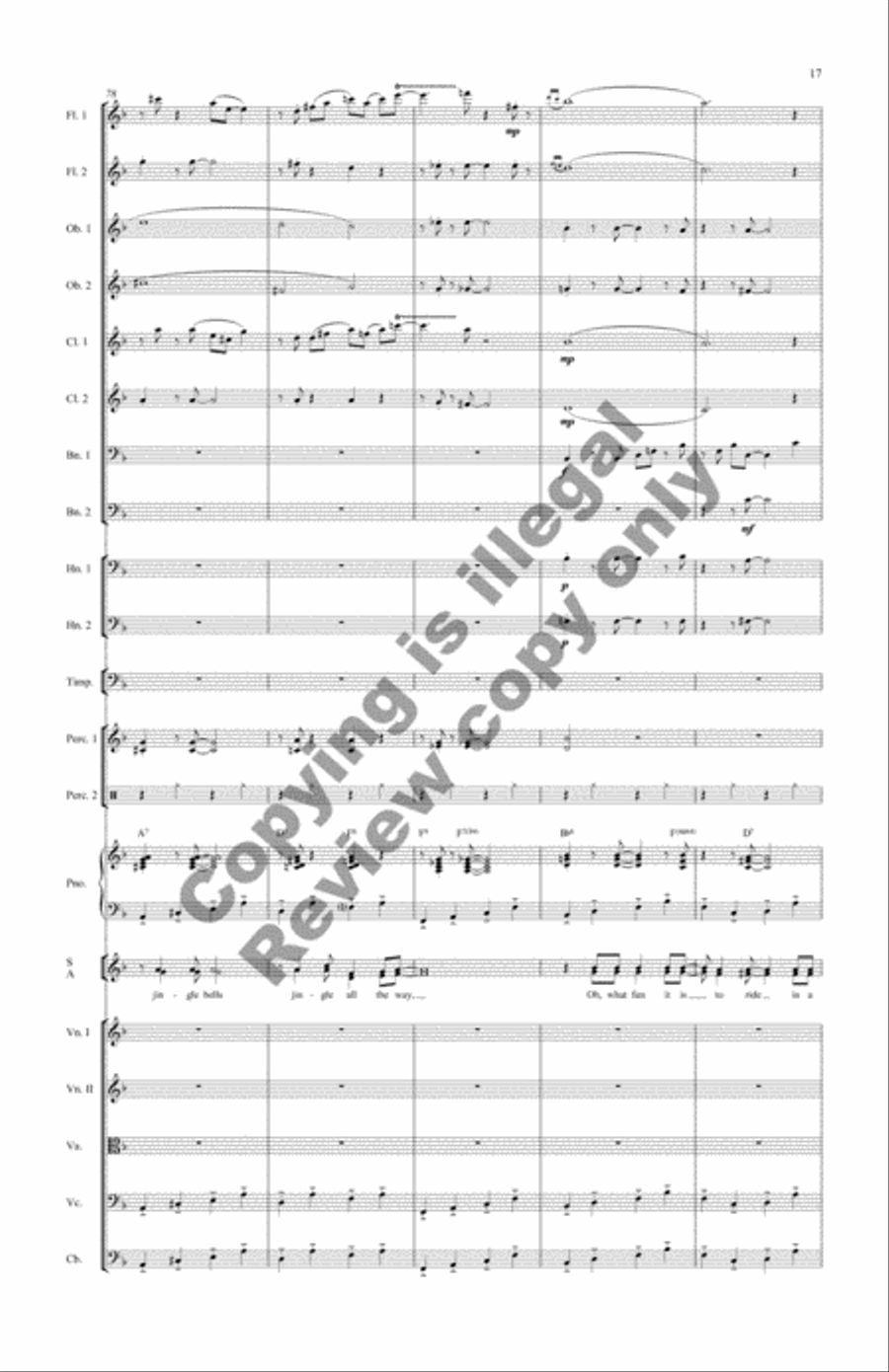Jingle Bell Swing! (Additional Full Score) Choir scores gallery preview page 11
