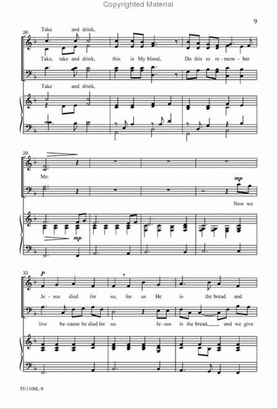 Lent: A Journey to New Life - Performance CD/SATB Score Combination 4-Part scores gallery preview page 7