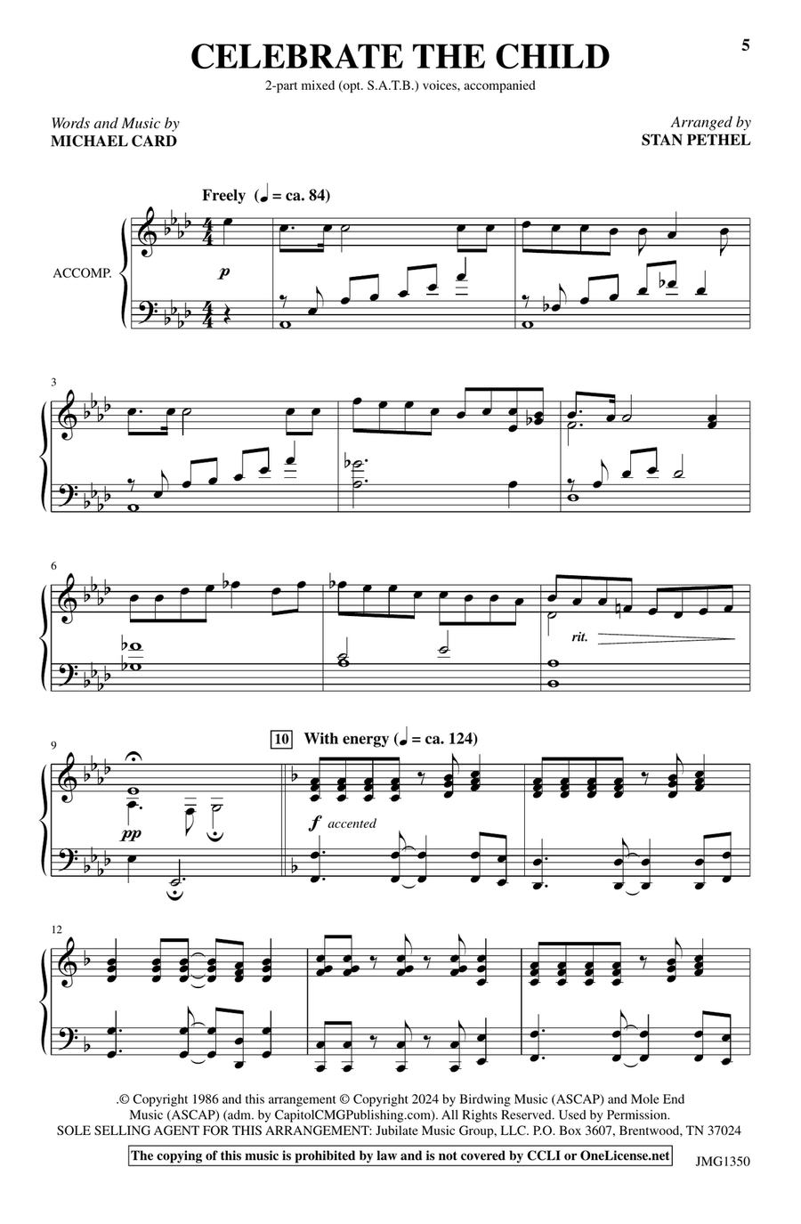 Celebrate the Child 4-Part scores gallery preview page 3