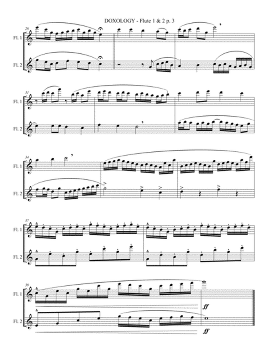 DOXOLOGY (2 Part Invention for 2 Flutes - Score/Parts included) image number null
