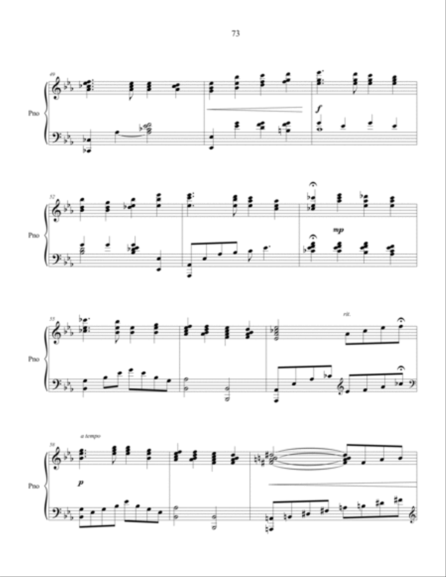 There's Only One, piano solo Piano Solo scores gallery preview page 5