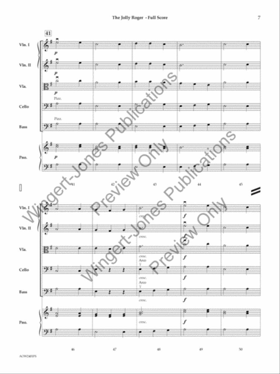 The Jolly Roger The Jolly Roger String Orchestra scores gallery preview page 8
