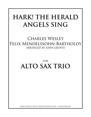 Hark! The Herald Angels Sing - Alto Sax Trio