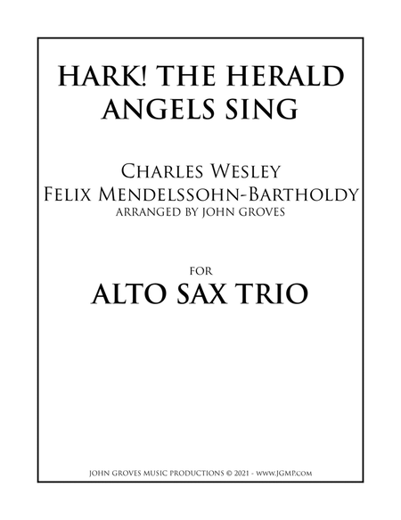 Hark! The Herald Angels Sing - Alto Sax Trio image number null