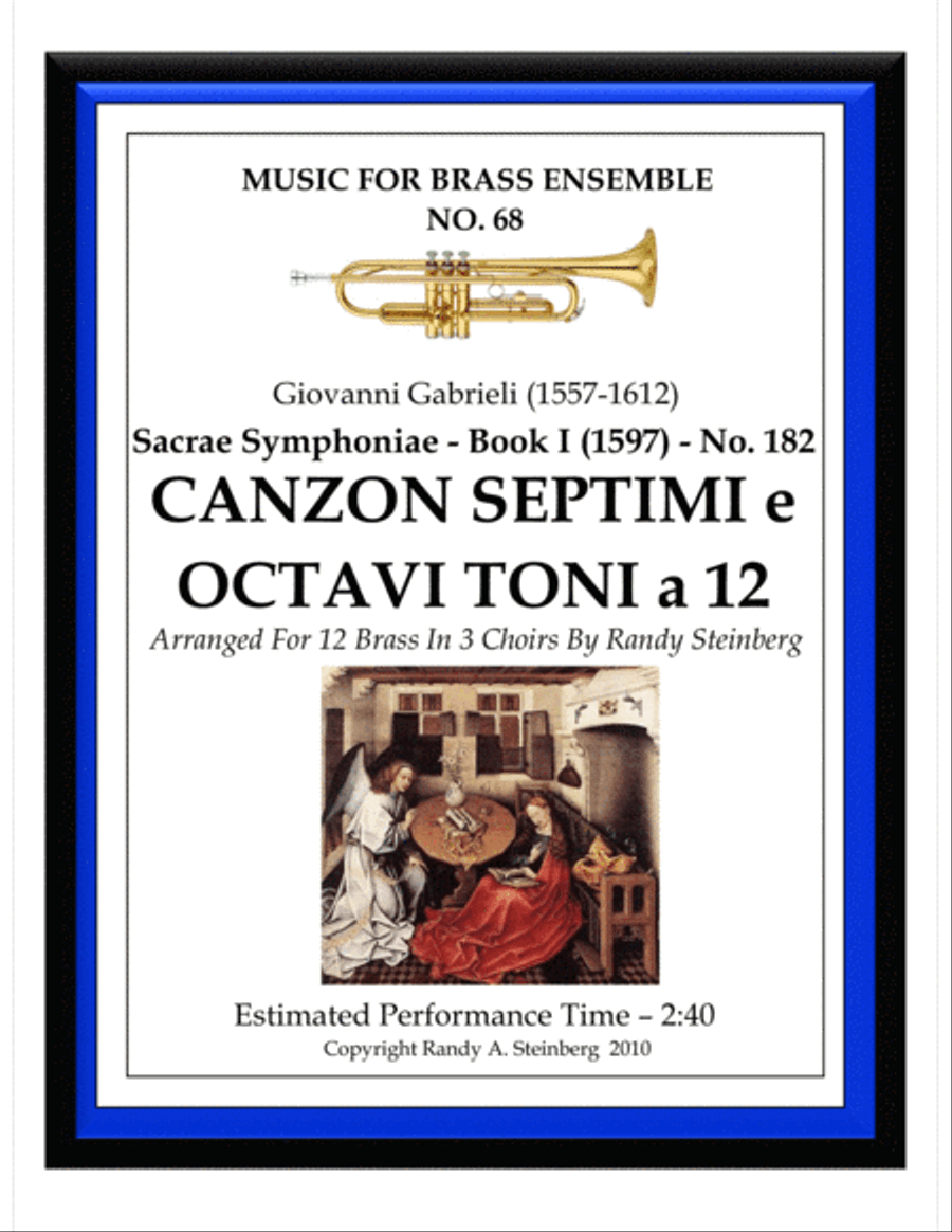 Canzon Septimi e Octavi Toni a 12 - No. 182 Brass Ensemble scores gallery preview page 1