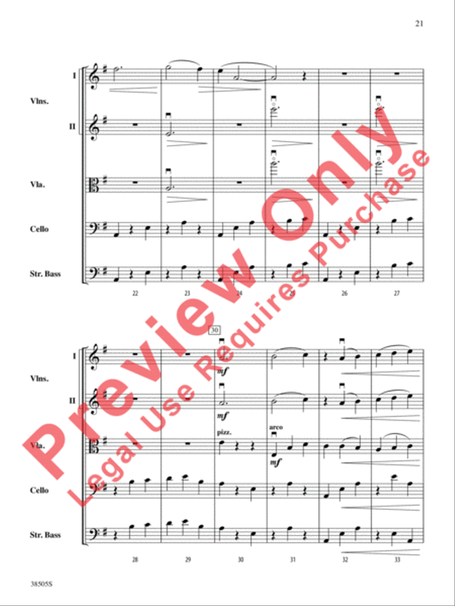 A Wisconsin Tableau String Orchestra scores gallery preview page 22