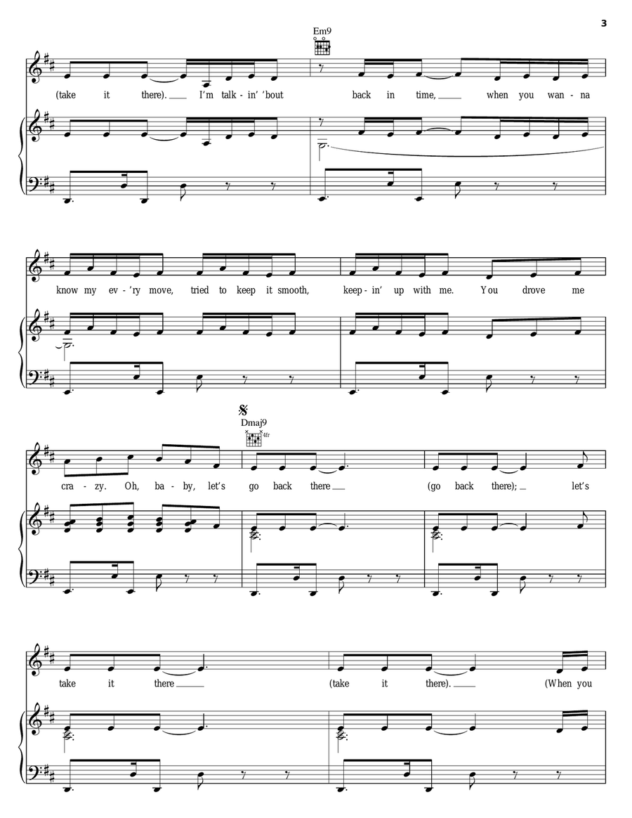 Wreckless Love Wreckless Love Piano, Vocal, Guitar scores gallery preview page 3